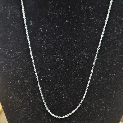 New Sterling Silver Dainty 20 inch Necklace