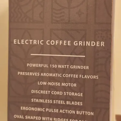 Sale Photo Thumbnail #399: NIB - Kitcheneered Electric Coffee Grinder