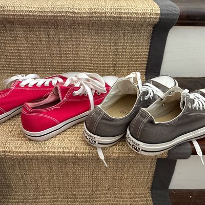 Sale Photo Thumbnail #45: Grey are Converse 
Red are not.  
Pre worn- Both in good condition