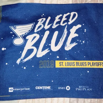 Sale Photo Thumbnail #509: St. Louis BLUES Western Conference PLAYOFF Rally Towel SGA 05/21/2019