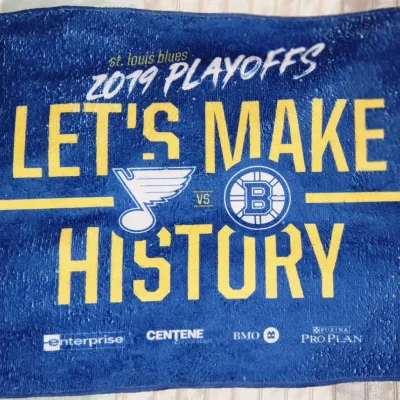 Sale Photo Thumbnail #507: 2019 Playoffs SGA St. Louis Blues Vs. Boston Bruins Rally Towel