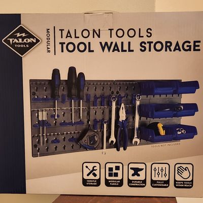 Sale Photo Thumbnail #344: Modular tool wall storage system. Has versatile storage, modular panels, durable construction, fully customizable. Keeps tools within reach. Tools not included.