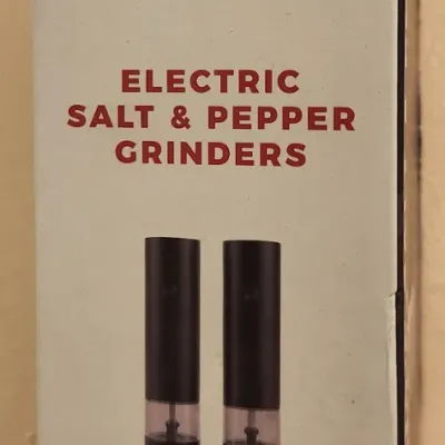 Sale Photo Thumbnail #401: NIB - Chef's Counter Electric Salt & Pepper Grinders
