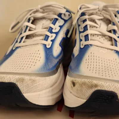 Sale Photo Thumbnail #361: New Balance Ellipsev1, White with Blue Bird • Parker Valby edition 
Shoes have some scuff marks that can easily be cleaned.
*See Photos.