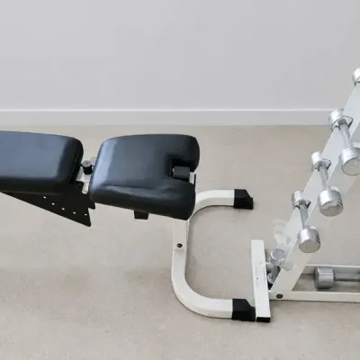 DUMBBELLS AND FITNESS BENCH 