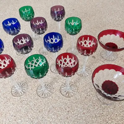 AJKA CRYSTAL ARABELLA WINE GLASSES ABD WATERFORD 