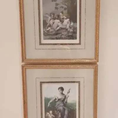 PAIR OF MATCHING PRINTS
