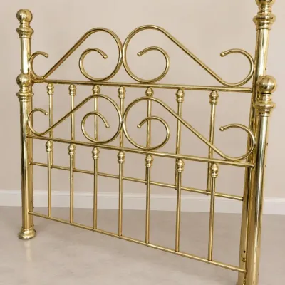 BRASS HEADBOARD AND FOOTBOARD