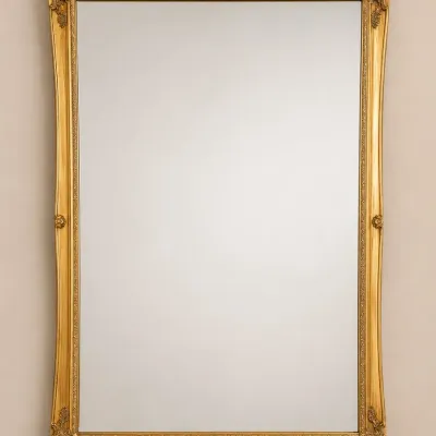 ANTIQUE-STYLE RECTANGULAR WALL MIRROR
