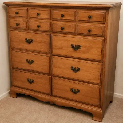 TRADITIONAL SOLID WOOD CHEST OF DRAWERS