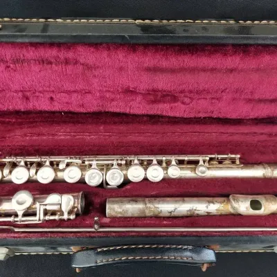 VINTAGE SILVER-PLATED CONCERT FLUTE