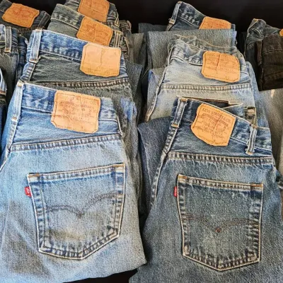 MYSTERY LOT OF VINTAGE LEVI'S JEANS (2)