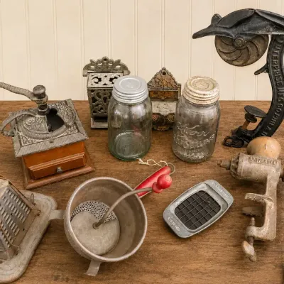 ANTIQUE/VINTAGE KITCHEN ITEMS