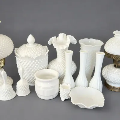 VINTAGE MILK GLASS HOME DECOR
