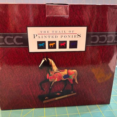 Sale Photo Thumbnail #260: "The Trail of Pained Ponies ""Autumn Cornucopia"" boxed"  Good. Condition, no chips. 8”Hx7”W