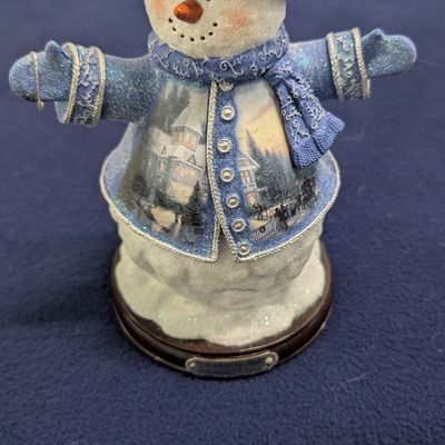 Sale Photo Thumbnail #58: Thomas Kinkade 4 pc Snowman and 1 Angel figurine