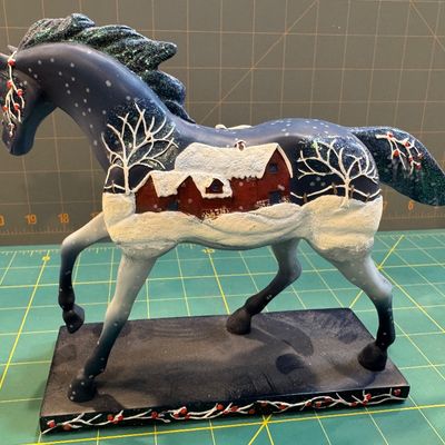 Sale Photo Thumbnail #256: "The Trail Of Painted Ponies "" Country Christmas"" boxed". Good condition, no chips