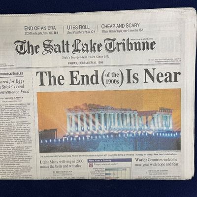 Sale Photo Thumbnail #124: 9 pc 1st Edition keepsake millennial newspapers