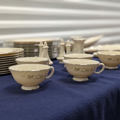 Sale Photo Thumbnail #88: 62 pc Lenox china service for 10. Perfect condition. No chips or scratches. Appears unused.