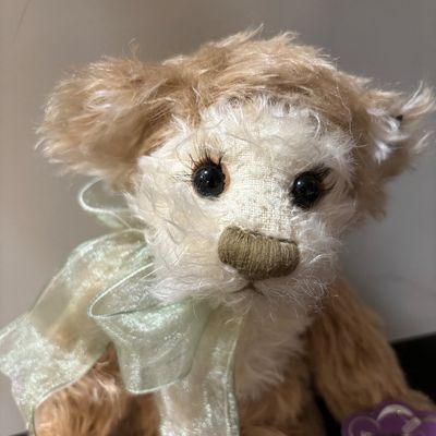 Sale Photo Thumbnail #209: Annette Funicello bear ""Carmel and Cream" with long lashes.