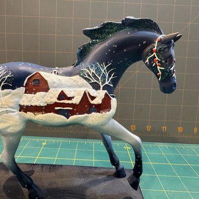 Sale Photo Thumbnail #255: "The Trail Of Painted Ponies "" Country Christmas"" boxed". Good condition, no chips