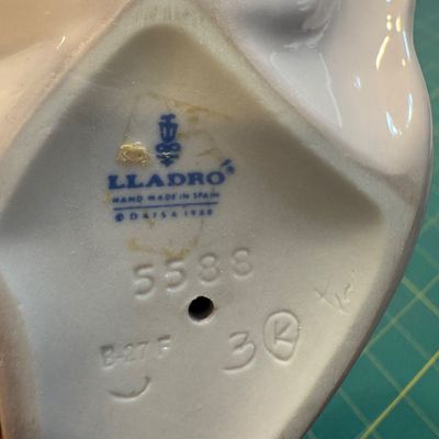 Sale Photo Thumbnail #223: "Lladro ""Blustery Day"" #5.588 boxed" Like new condition, no chips or flaws