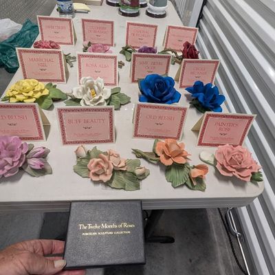 Sale Photo Thumbnail #38: “12 months of Roses” figurines, set of 12