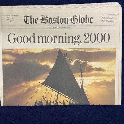 Sale Photo Thumbnail #121: 9 pc 1st Edition keepsake millennial newspapers