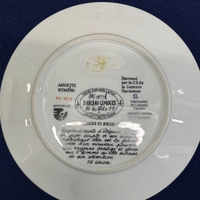 Sale Photo Thumbnail #148: D'Arceau Limoges Plates 6 pc. No chips or scratches