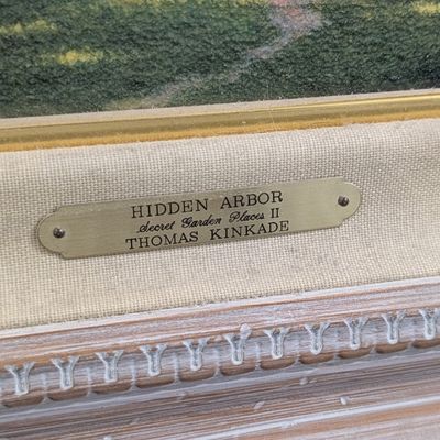 Sale Photo Thumbnail #12: Thomas Kinkade ”Hidden Arbor” signed limited addition - no COA. Excellent condition