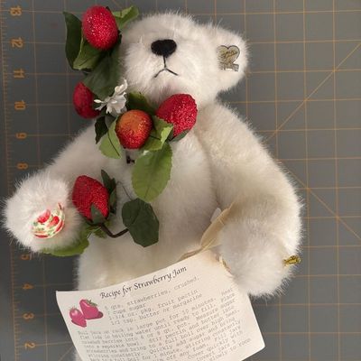 Sale Photo Thumbnail #207: Annette Funicello Strawberry bear with recipe. No box, 9”