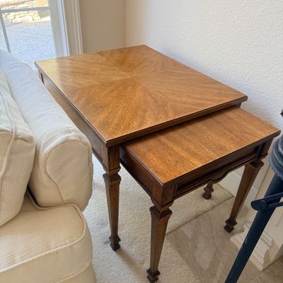 Drexel mint nesting tables