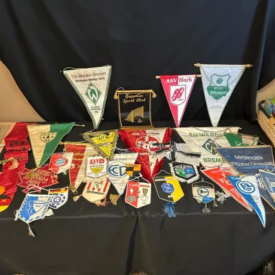 Vintage Sports Futbol Club Soccer Pennant Flags