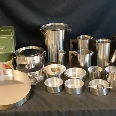 Stelton Of Demark Ice Bucket Napkin Holders