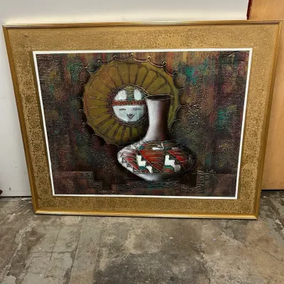 Large James Eagle Southwest Style Art