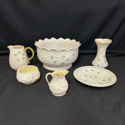 Vintage Beleek Ireland Porcelain Lot