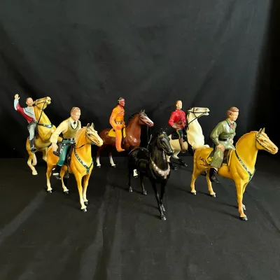 Vintage Hartland Plastics Horse & Riders Lot #3