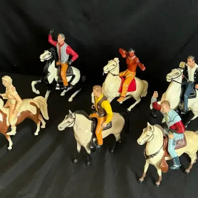 Vintage Hartland Plastics Horse & Riders Lot #2