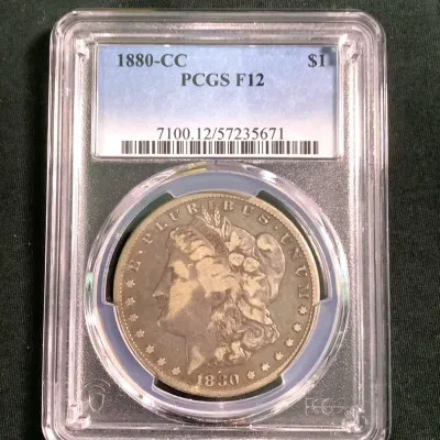 1880-CC $1 Silver Carson City Morgan Dollar, RARE