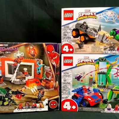 (3) NIB Lego Marvel, Spider-Man Sets