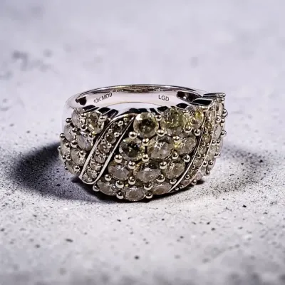 NAGL Certified 10k White Gold Lab Grown Diamond Ring