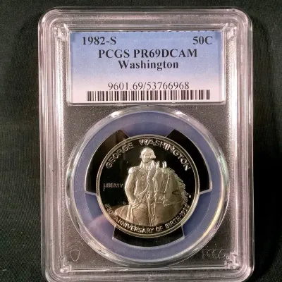 1982-S U.S. Mint $.50 Silver Commemorative Washington, PR-69D CAM Graded By PCGS