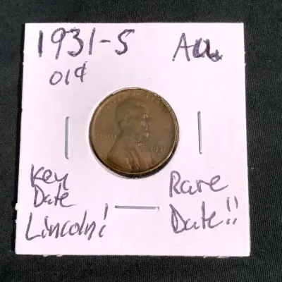 1931-S Lincoln Wheat Cent, RARE Date, High Grade