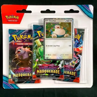 Pokemon Scarlet & Violet (3) Blister Promo Packs, Twilight Masquerade, Never Opened