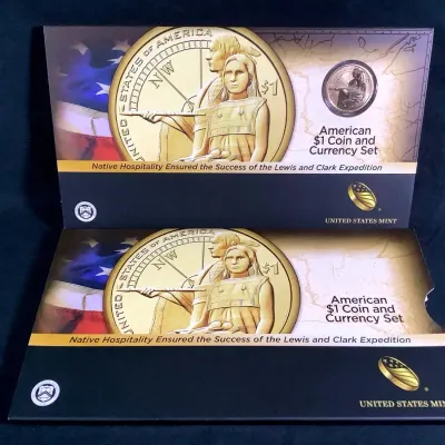 2014 Native American Enhanced Coin & Currency Set, All Sealed, All Original Set