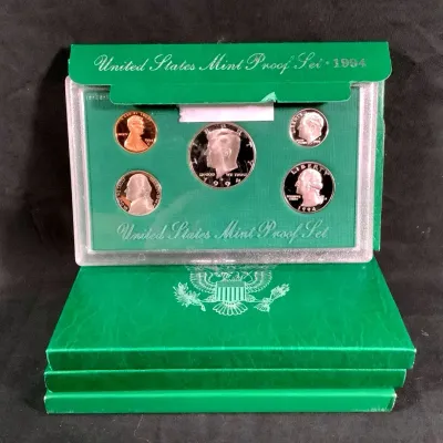 1994-97 (4) U.S. Mint Issued Proof Sets, All Original Sets