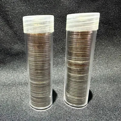 2 Rolls (100) Lincoln Steel Cents 