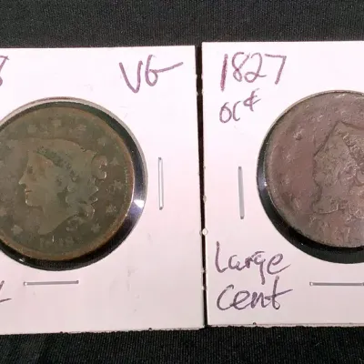 (2) Very Old U.S. Large Cents