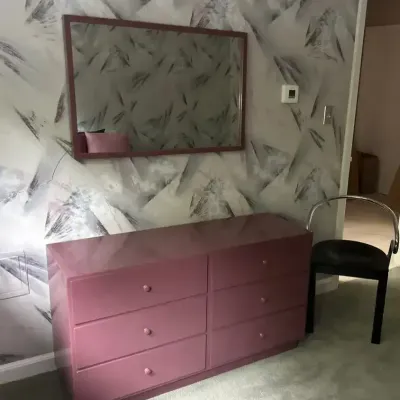 Bedroom Drawers, Mirror And Chair