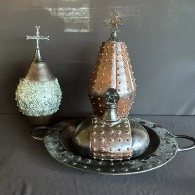 Montaage Made In India Decor Platter & Vases 